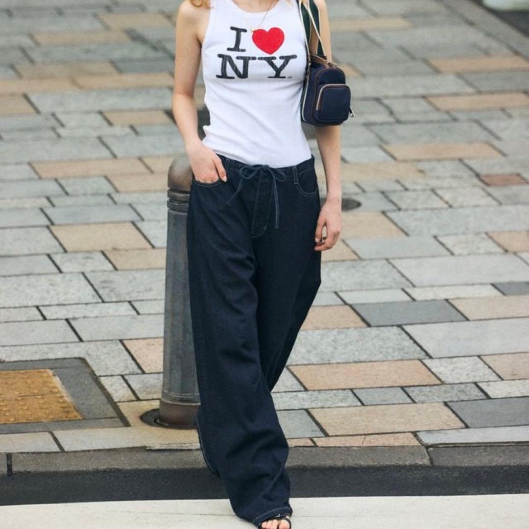 新品タグ付【MOUSSY】 EASY WAIST LIGHT ストレートデニム