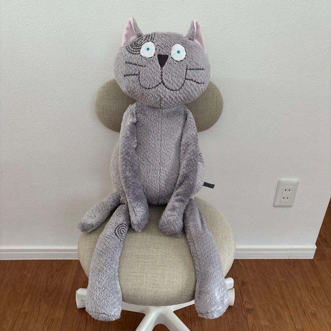 マンハッタナーズ　MANHATTANER’S グレーの猫 ぬいぐるみ