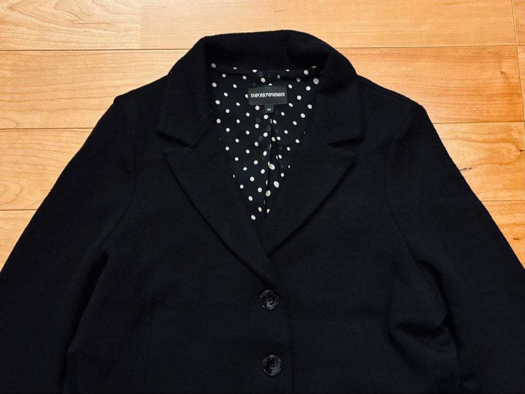 EMPORIO ARMANI エンポリオアルマーニ　ジャケット　水玉　黒　 L