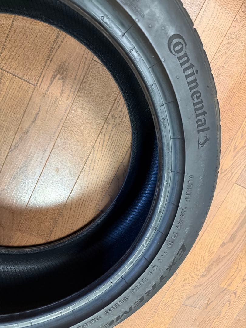 24製造 225/45R18 コンチネンタル 2本 バリ山