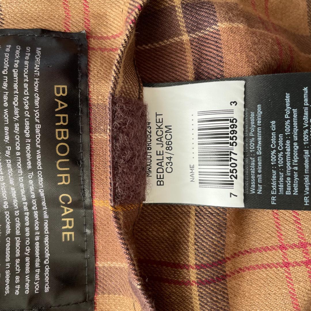 ★Barbour☆バヴアー★bedale☆England製★サイズ34☆