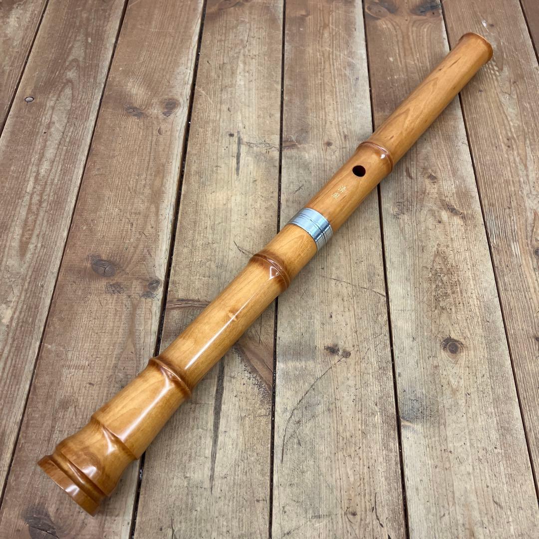 昭和レトロ 清風 尺八 竹製 木管楽器 管楽器 和楽器 雅楽器 古楽器 ケース付