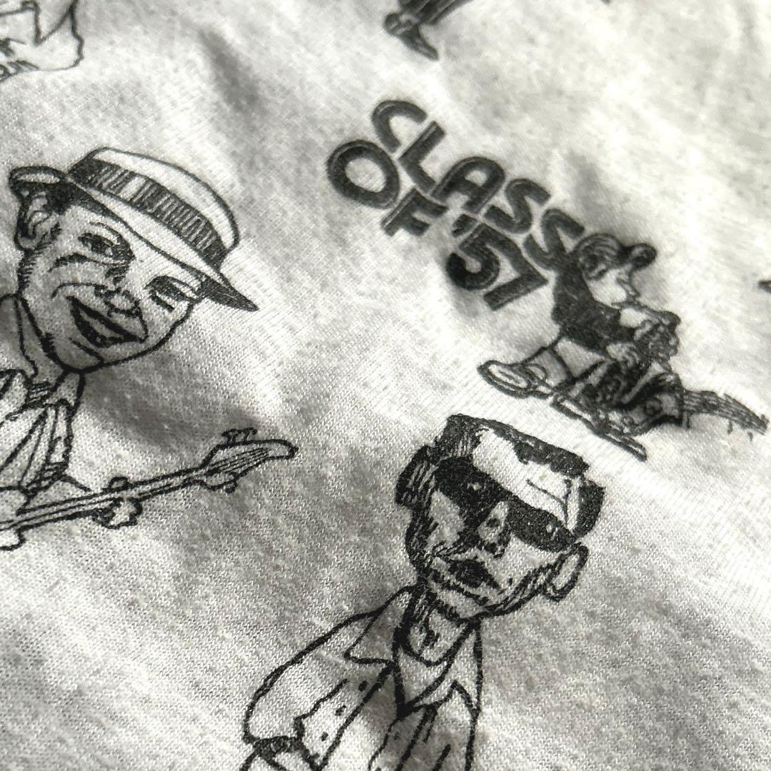 80sヴィンテージclass of '57リンガーTシャツアーティスト似顔絵