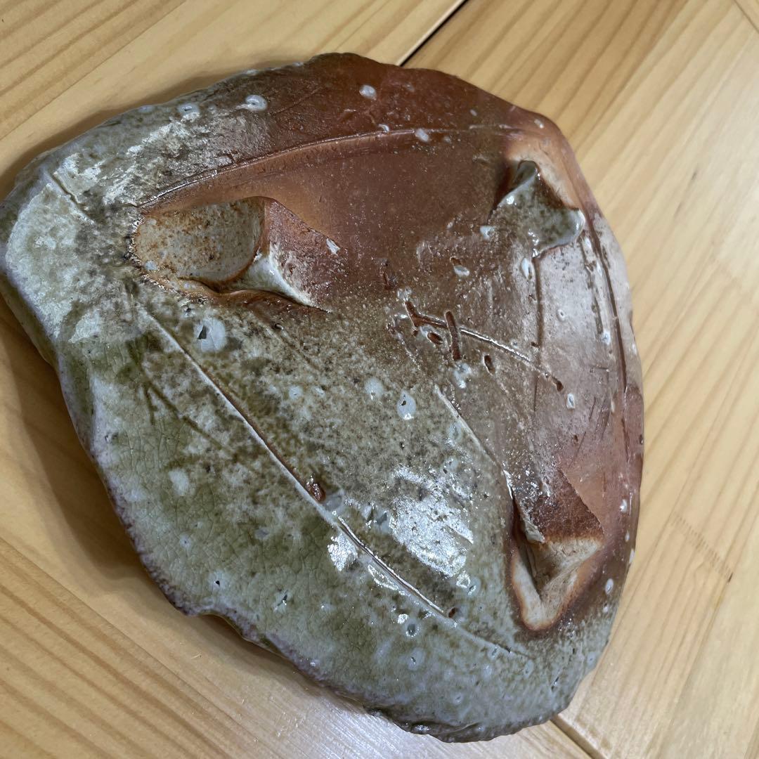 新学　伊賀　三角皿　角皿