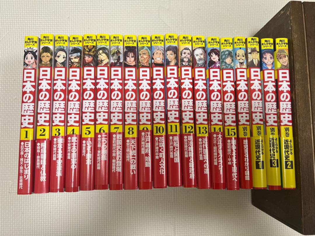【美品/19冊セット】角川まんが学習シリーズ 日本の歴史 全15巻＋別巻4／
