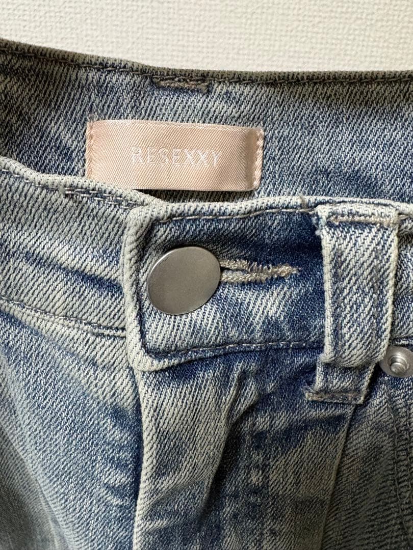 RESEXXY フレアデザインカットアウトデニムパンツ XSサイズ