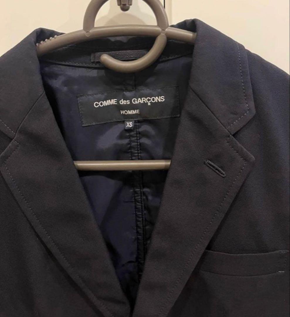 COMME des GARÇONS 濃紺テーラードジャケット XS