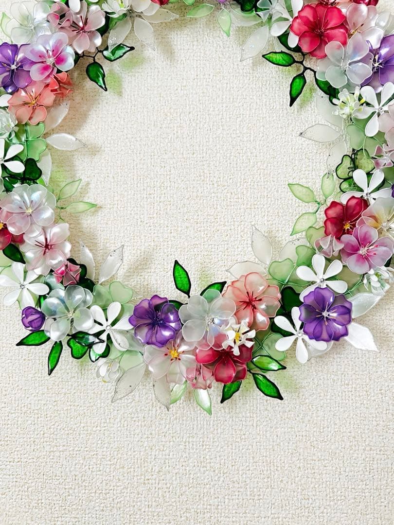sakura様　オーダーリース　ワイヤークラフト　ディップアート