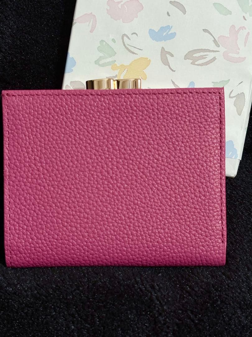 新品　未使用　皇居　財布　二つ折り　がま口　ピンク　フレンチローズ