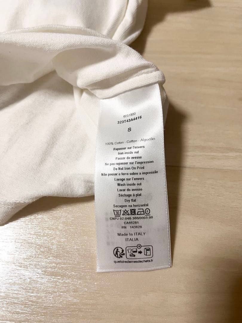 Christian Dior フリル付きTシャツ