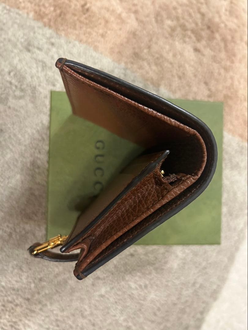 GUCCIジャッキー1961二つ折り財布　デニム