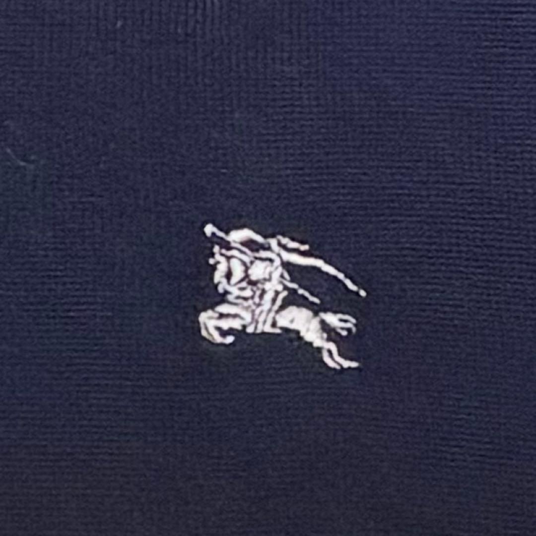 Burberry LONDON ネイビー　Vネック ニットベスト XL