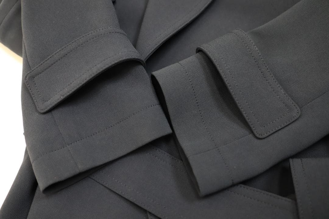 Theory 24AW Admiral Crepe トレンチコート ネイビー　P