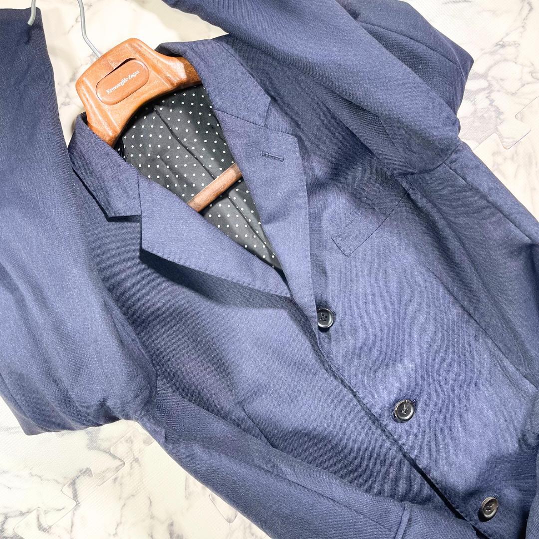 ✨裏地ドット柄✨Comme des Garçons テーラードジャケット紺 SM