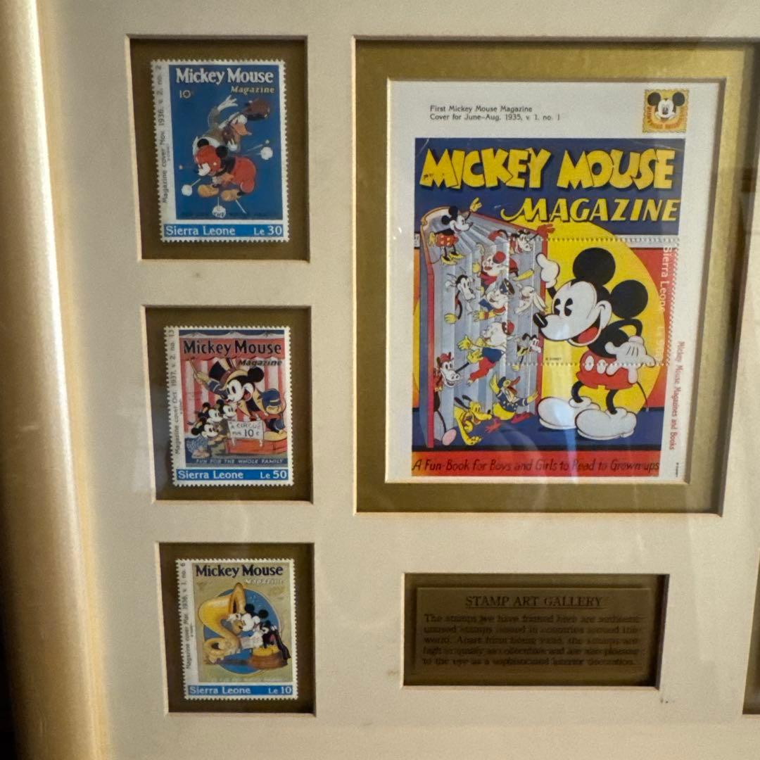 WDW ディズニー　切手　額装