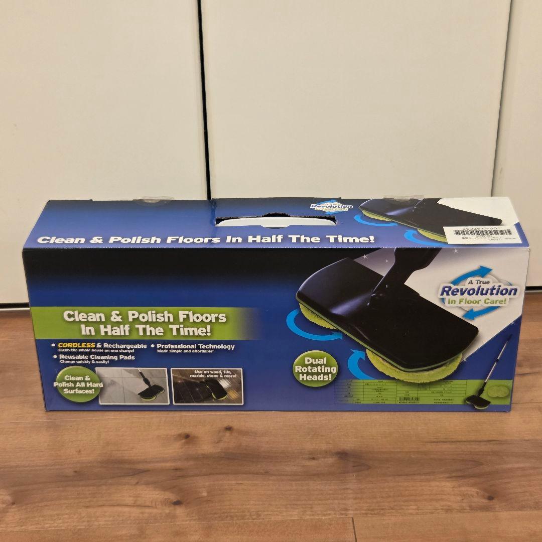 【美品】●送料込★タック フロア充電式コードレスツインモップ激安