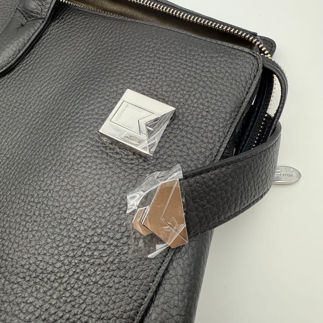 【極美品】干場義雅モデル ペッレモルビダ ボストンバッグ シュリンクレザー L