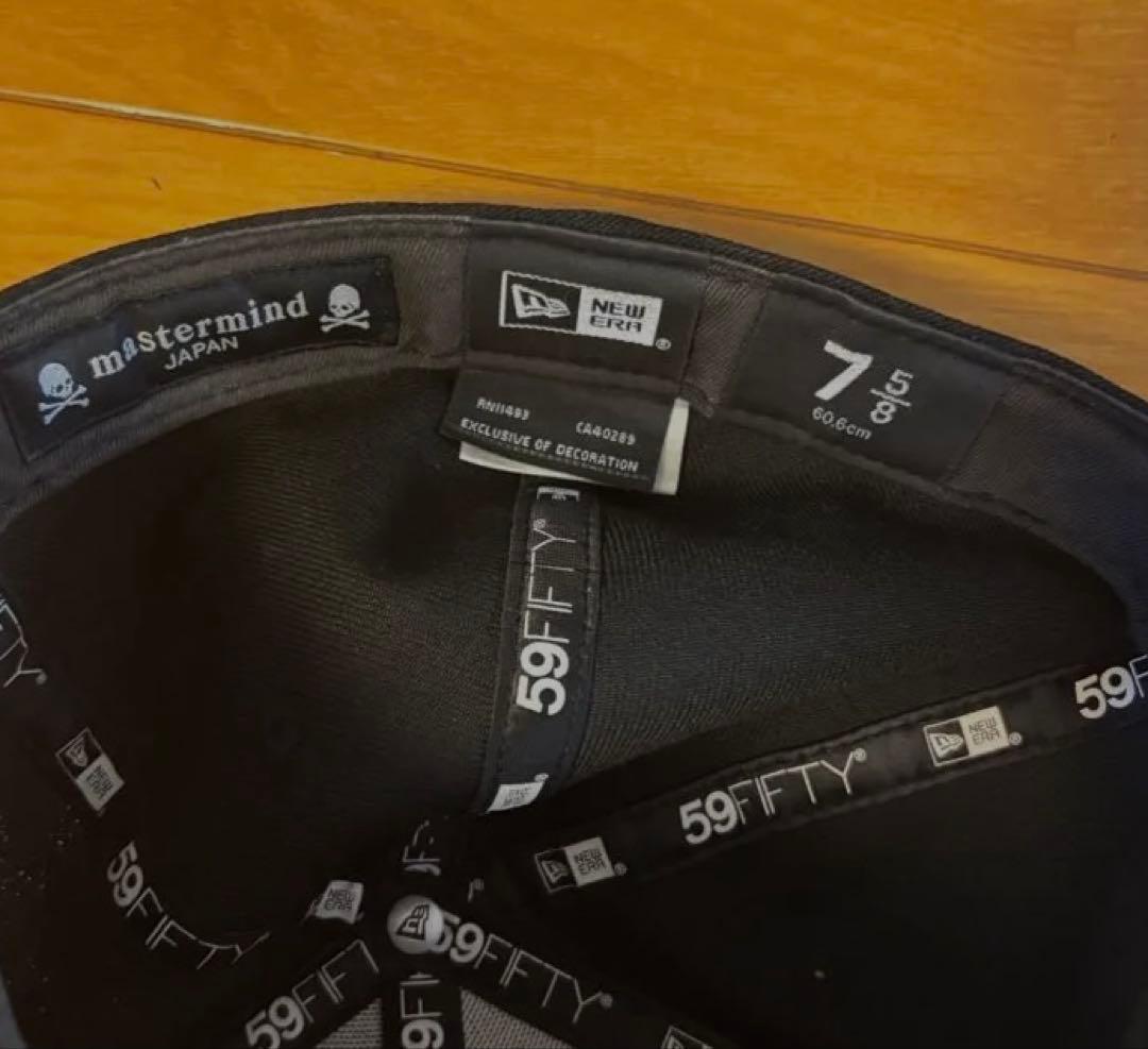 mastermind JAPAN 59FIFTY キャップ 黒 7 5/8