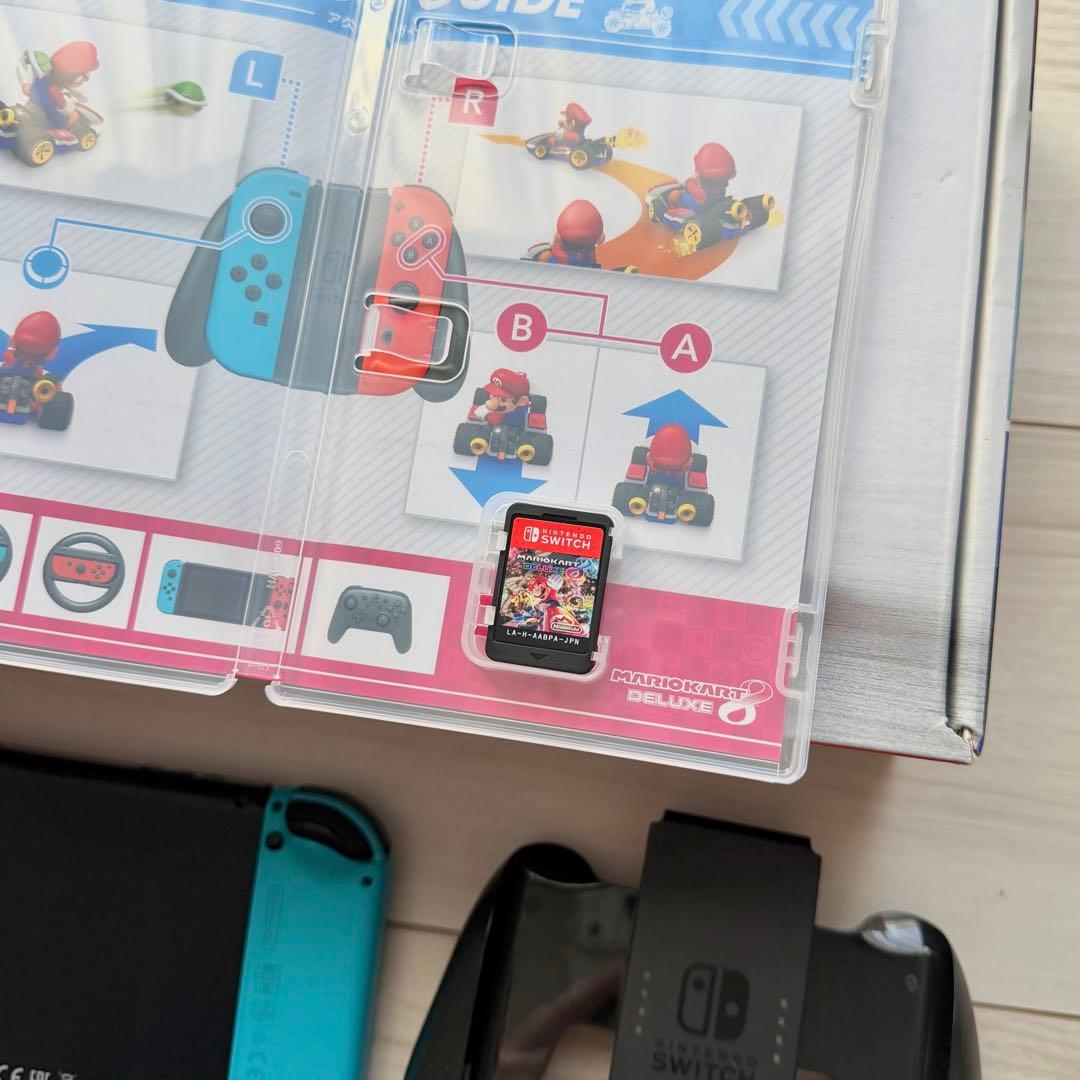 即発送★Nintendo Switch ブルー/レッド プロコン マリオカート