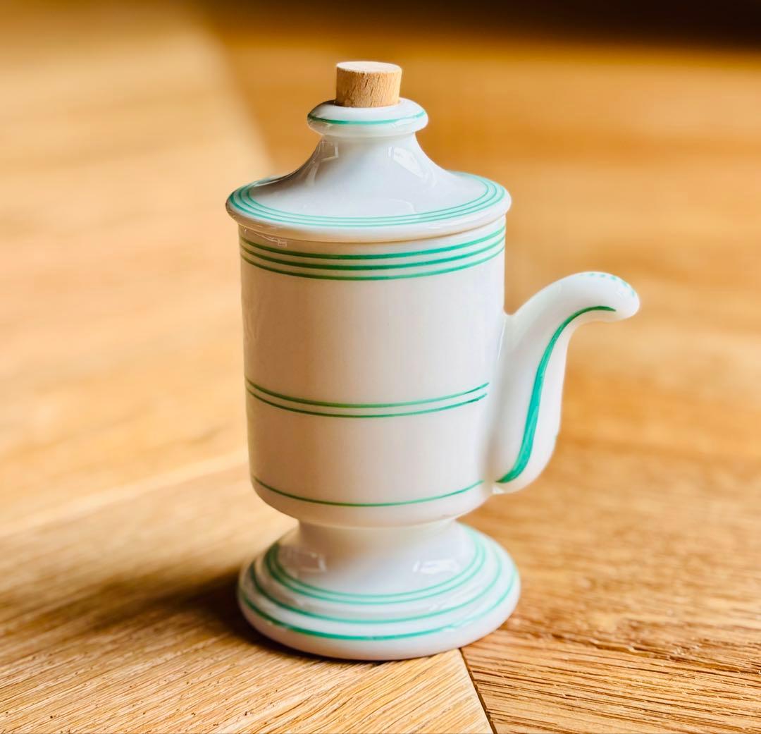 フランスアンティーク 磁器の小さなビネガーポット 美品