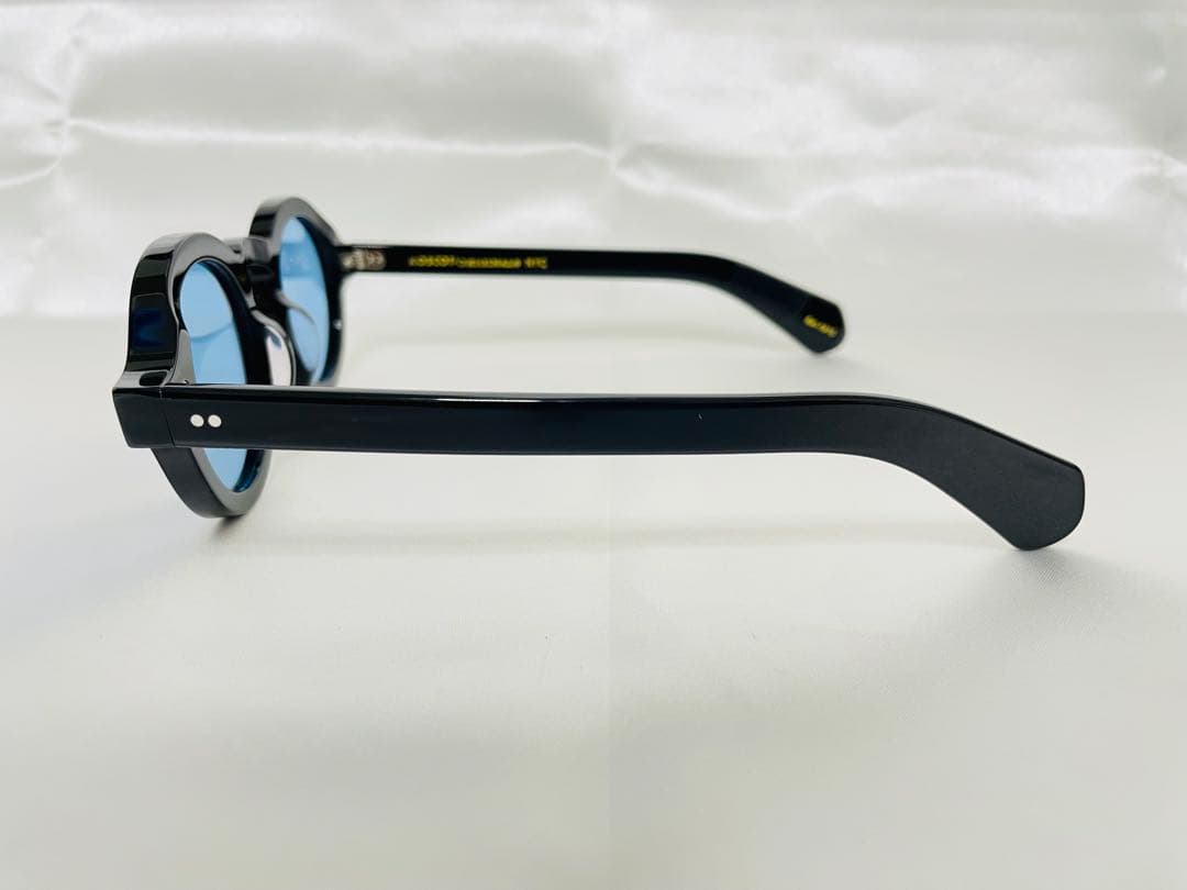 徳*井様 MOSCOT FOYGEL 黒縁 カラーレンズサングラス★モスコット