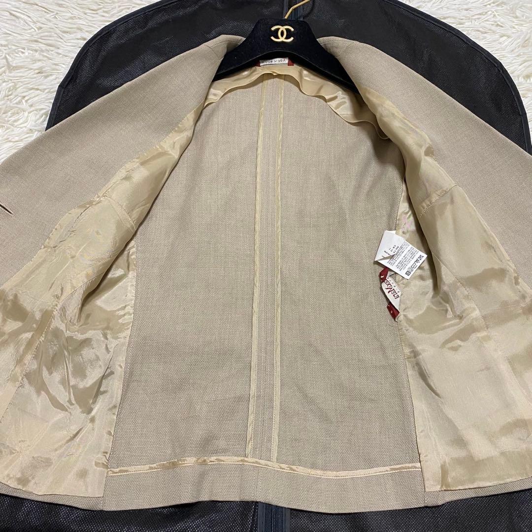 【極美品✨】MaxMara リネン混 テーラードジャケット ライトベージュ 36