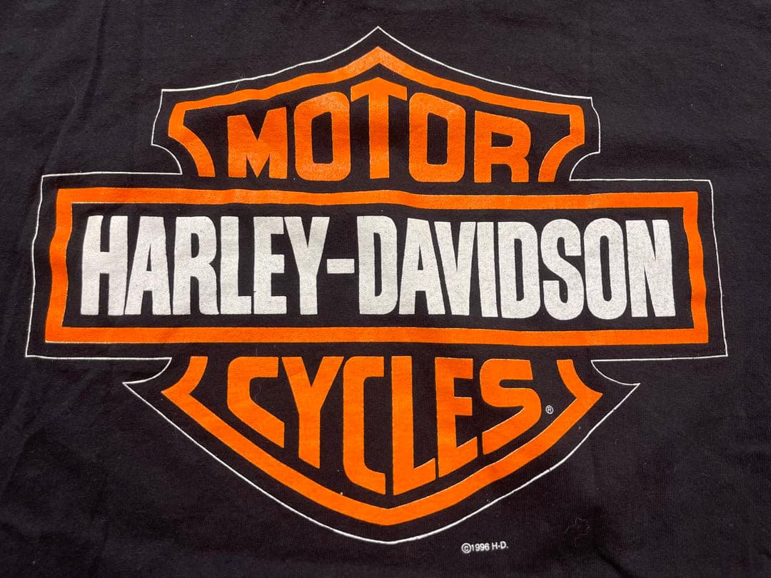 よ*ー様 Harley Davidson ビッグロゴ 90s tシャツ
