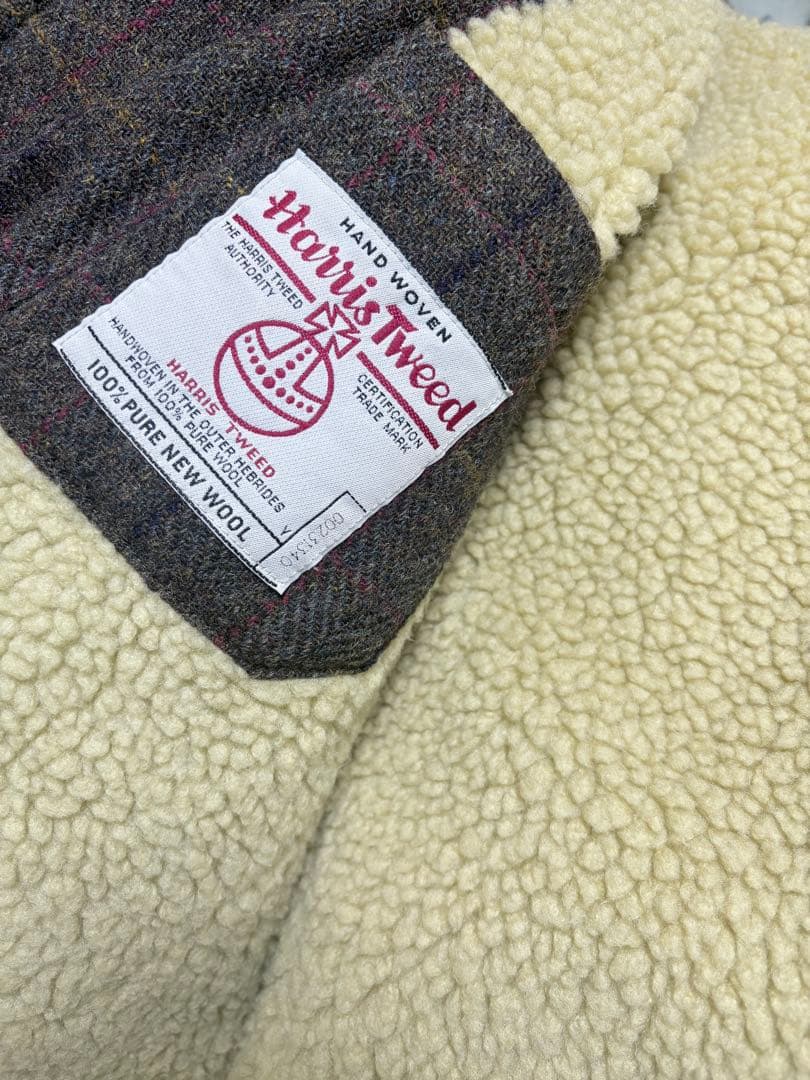 ウール混合 チェック柄 ジャケット　Harris Tweed