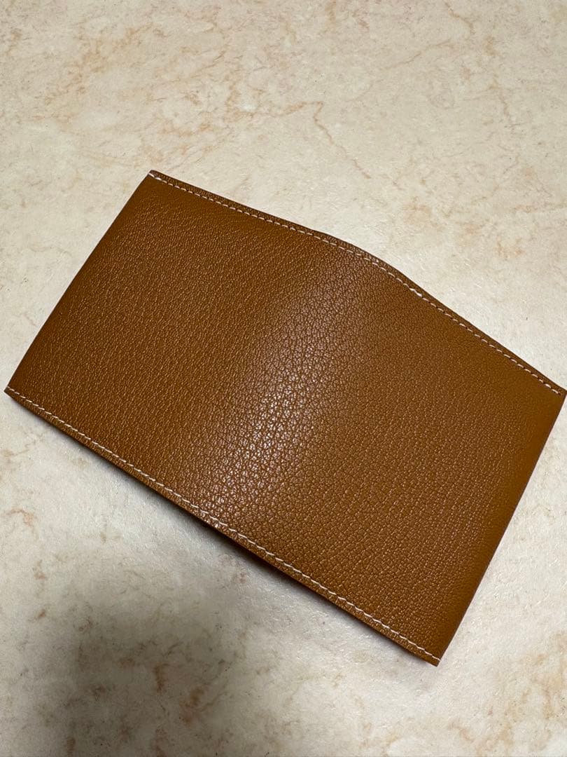 新品未使用　モリニ　二つ折り財布　キャメル
