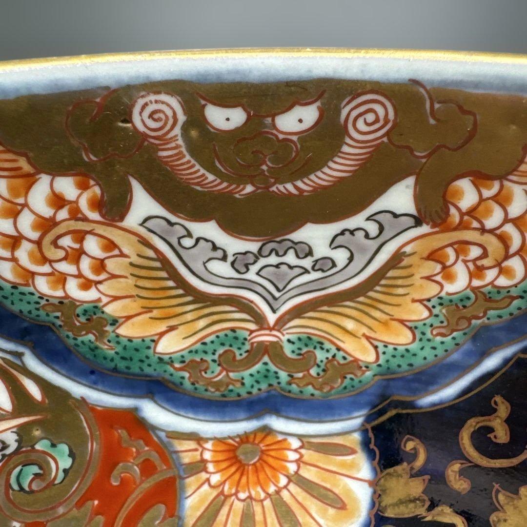 ★ 伊万里 色絵 大鉢 直径27cm 完品 ★