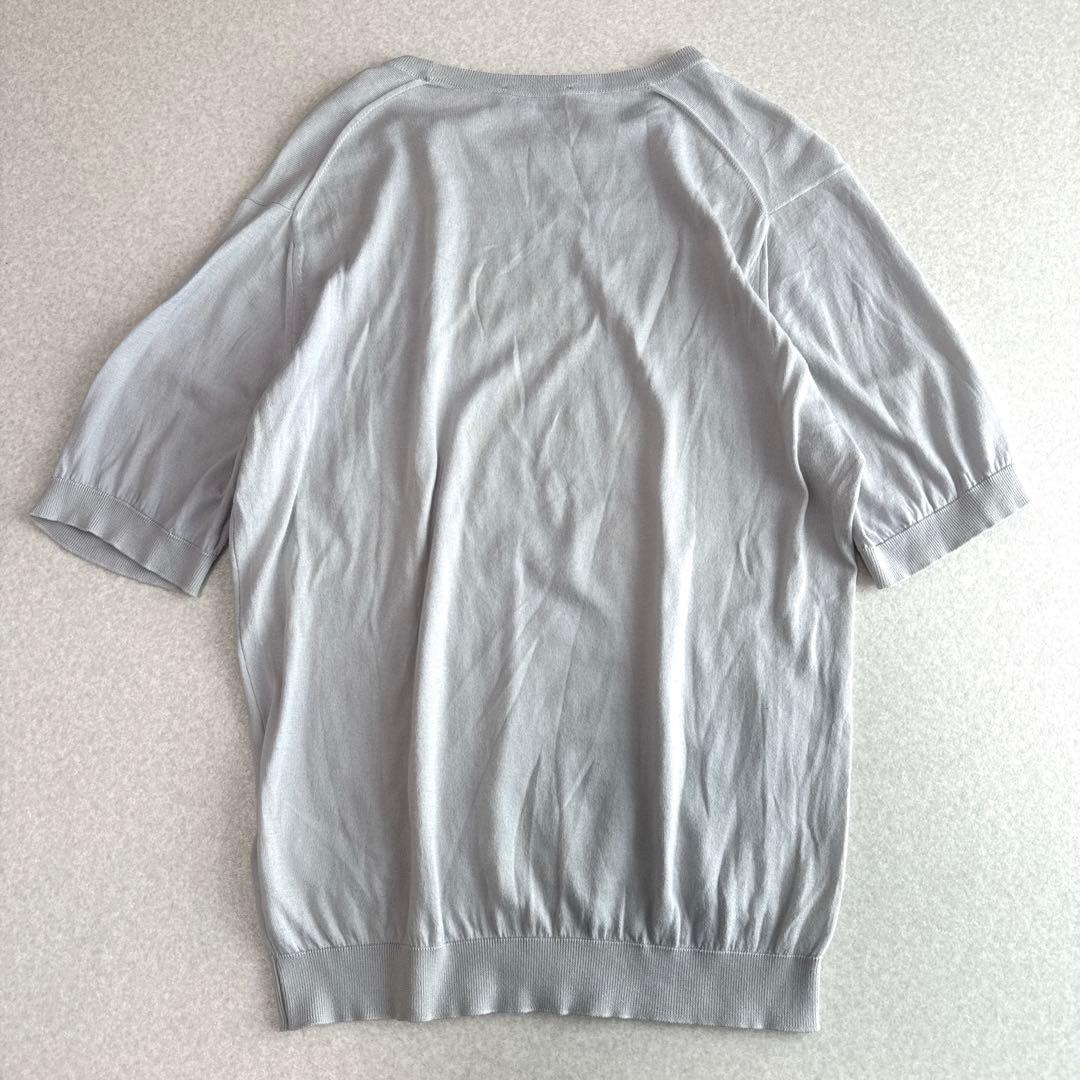 JOHN SMEDLEY シーアイランドコットン ニットTシャツ S 英国製