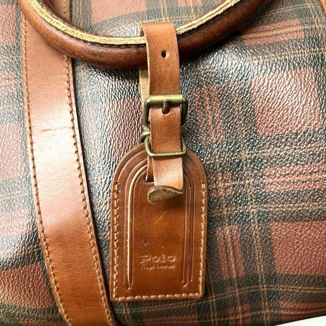 【T】希少✨Polo Ralph Lauren チェック柄ボストンバッグ