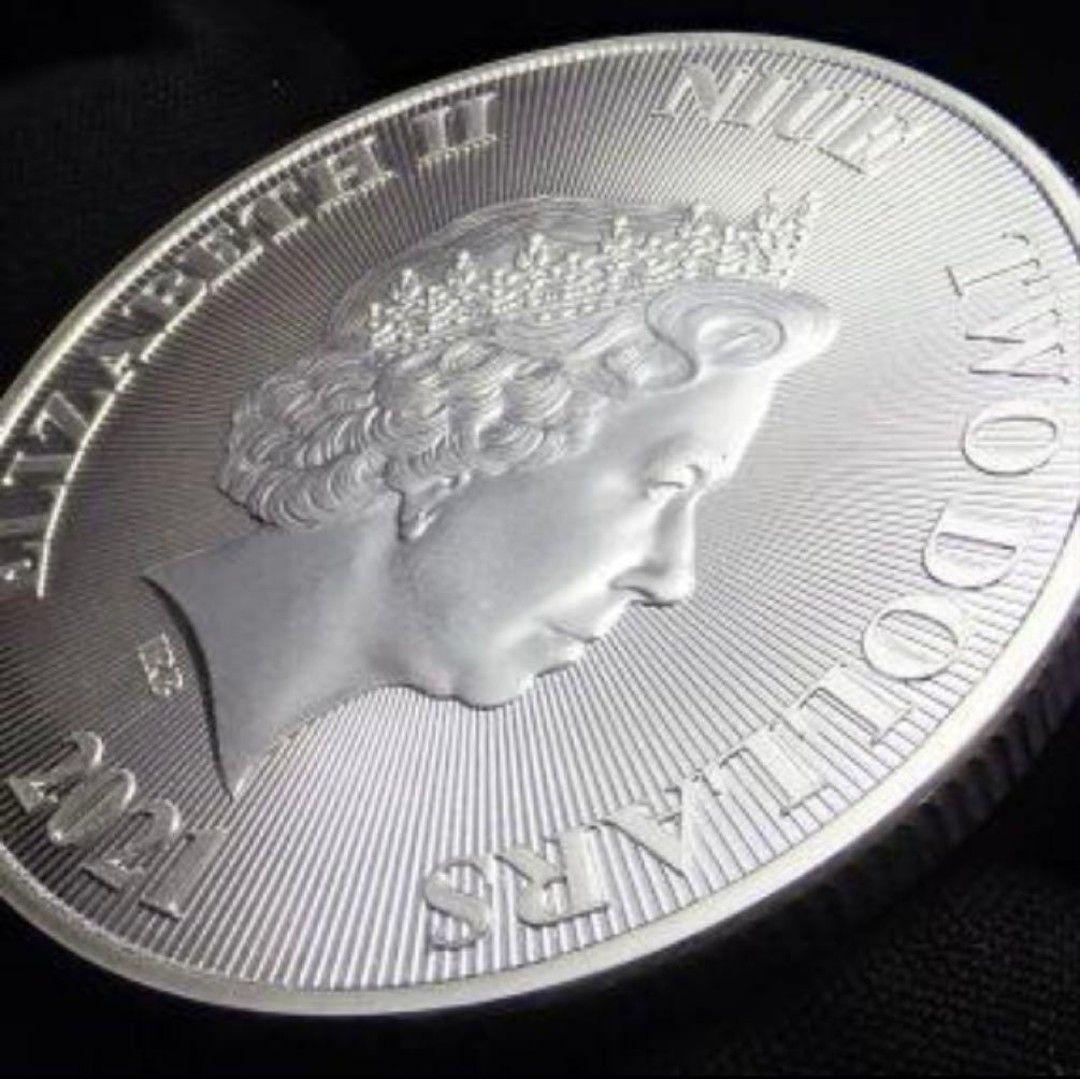 2021年 ニュージーランド 銀貨 2ドル