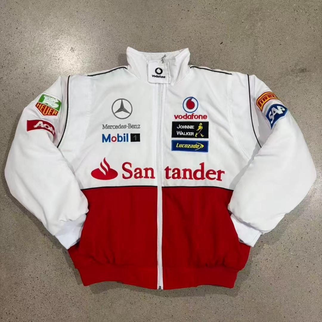 メルセデスベンツ F1 レーシングジャケットブルゾン 刺繍　中綿　 男女兼用