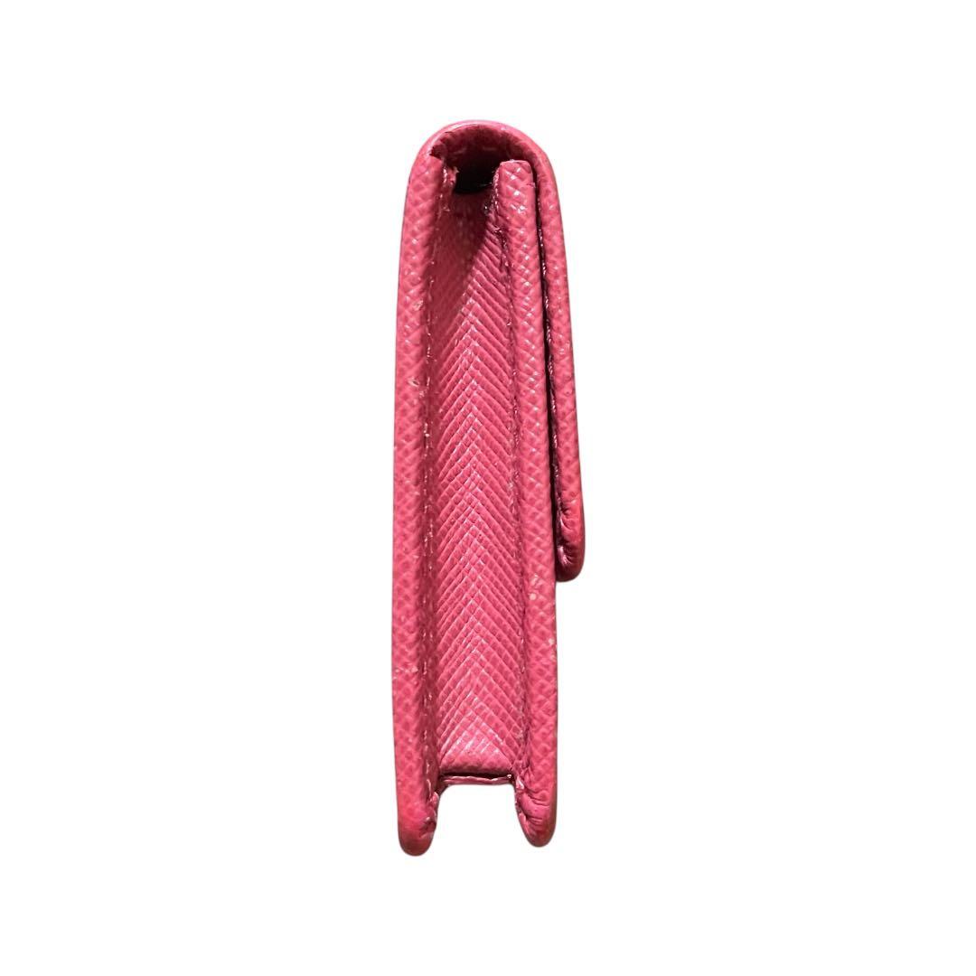 美品　PRADA プラダ サフィアーノレザー カードケース カード入れ 名刺入れ