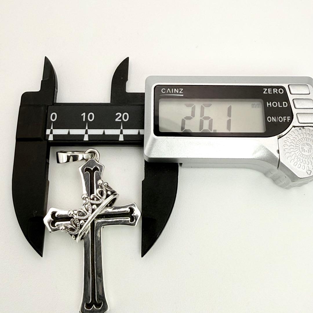 ◆【Justin Davis】CROSS WITH CROWN ペンダント