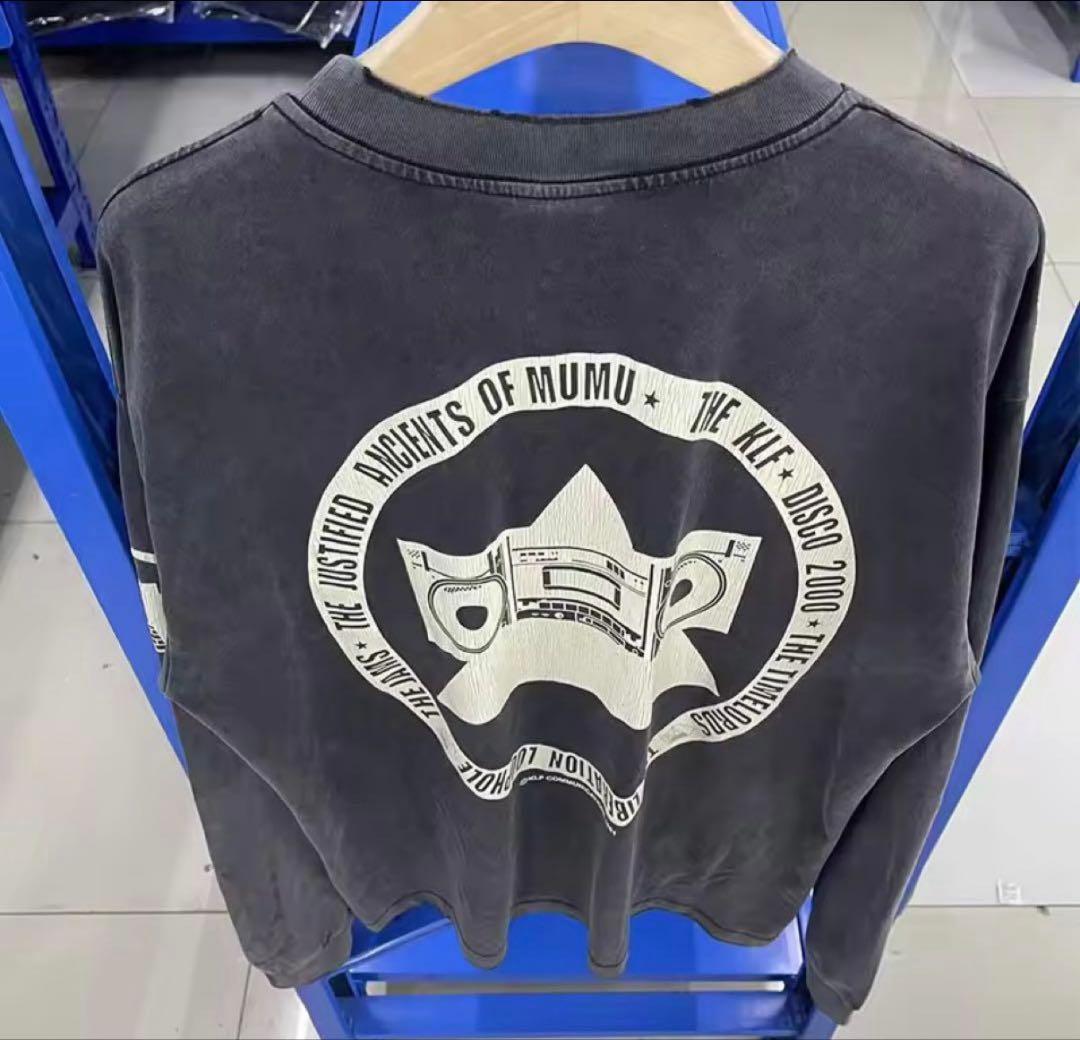 SAINT MICHAEL美品 XL長袖KLF ダークグレー Tシャツ