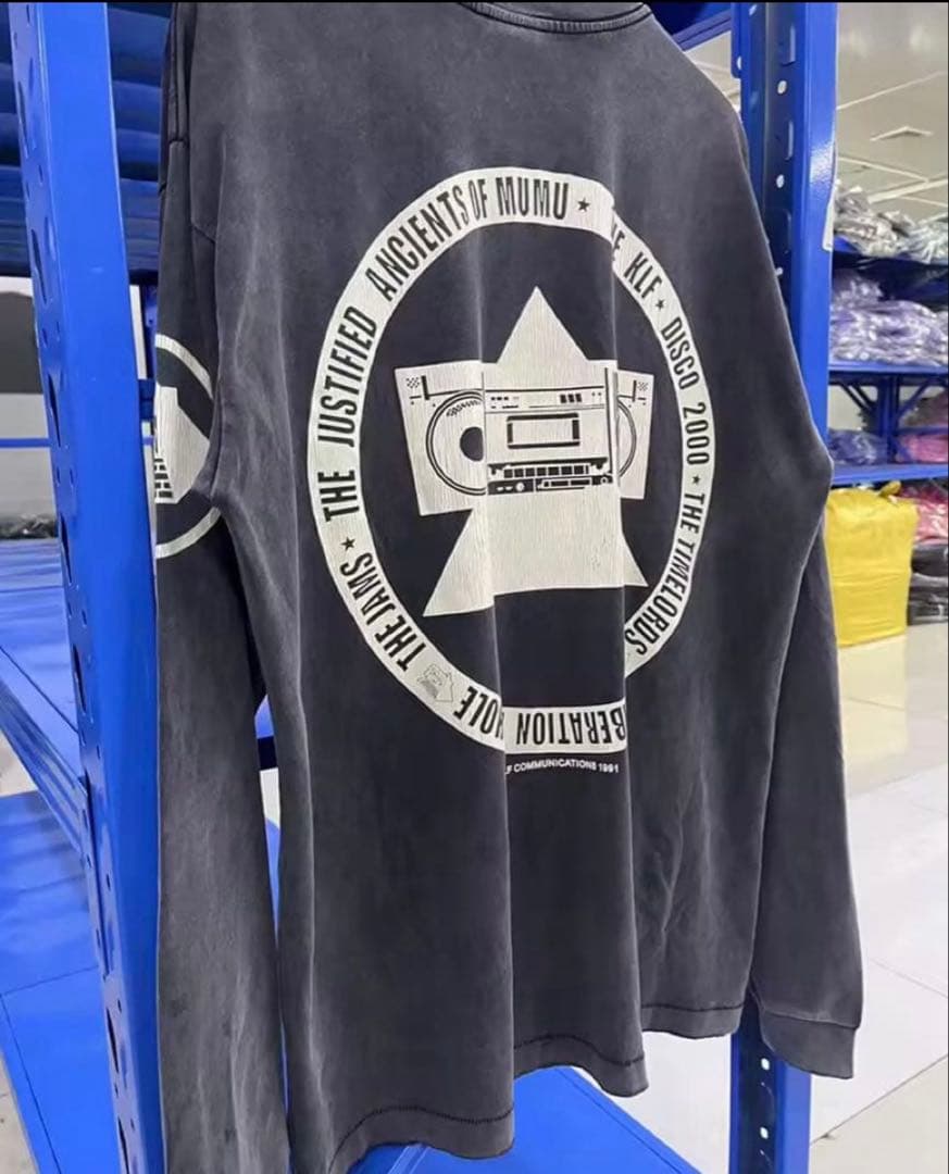SAINT MICHAEL美品 XL長袖KLF ダークグレー Tシャツ