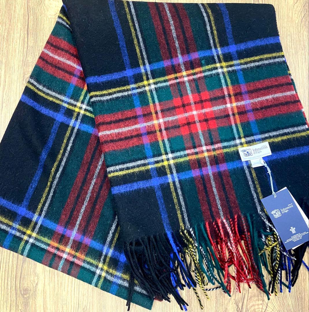 ク*ゥ様 ジョンストンズ オブエルガン カシミヤ100％ 大判 ストー