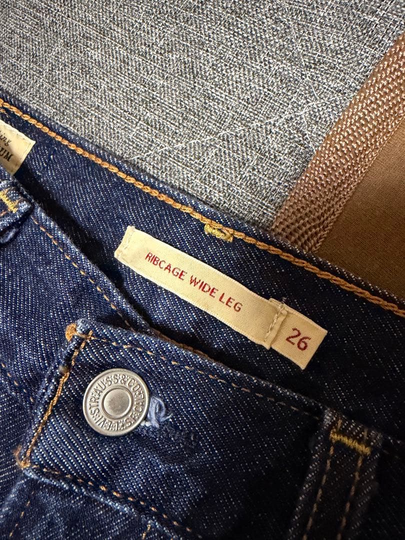 【Levis premium】RIBCAGE WIDE LEG ジーンズ 26