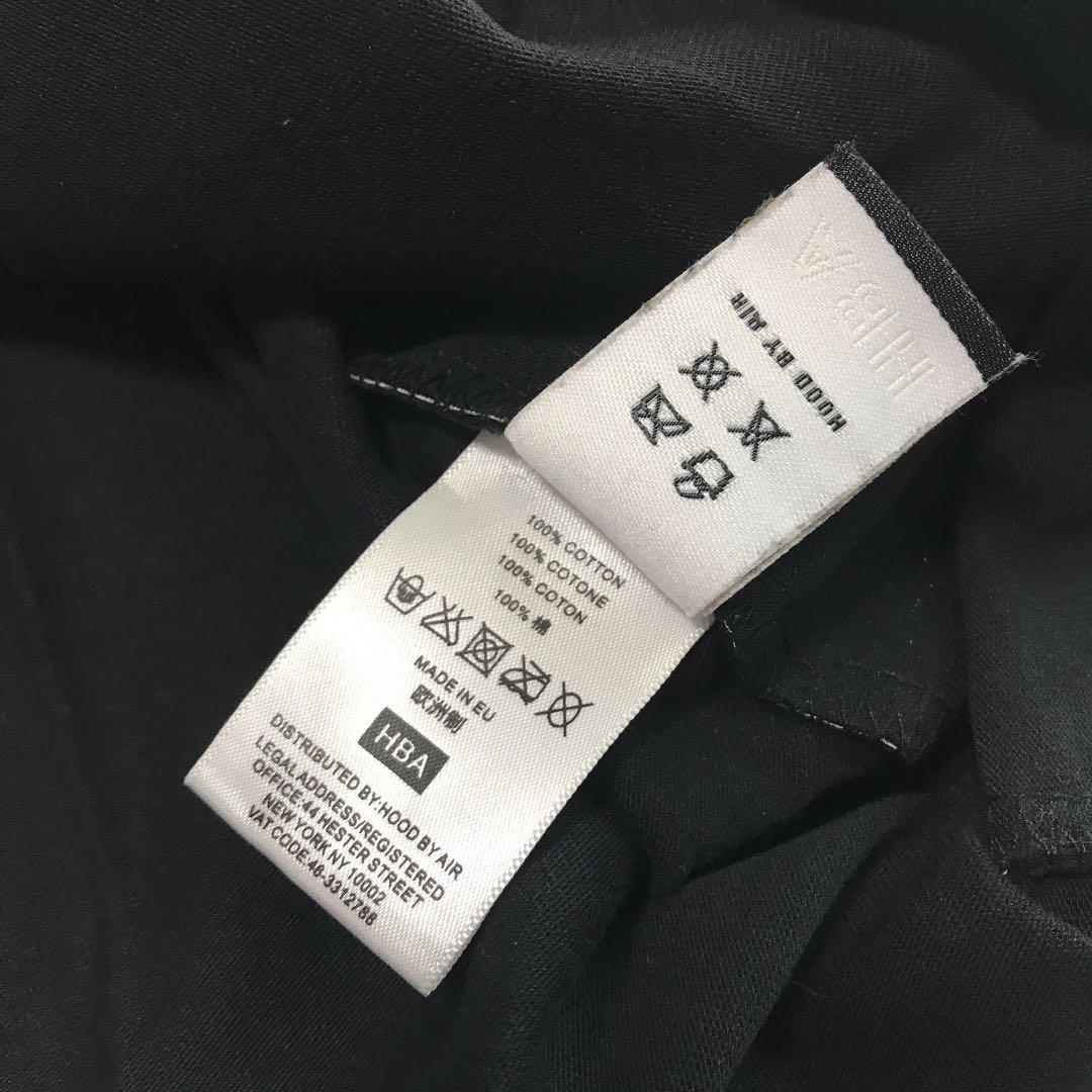 [入手困難]HOOD BY AIR Tシャツ ブラック Sサイズ
