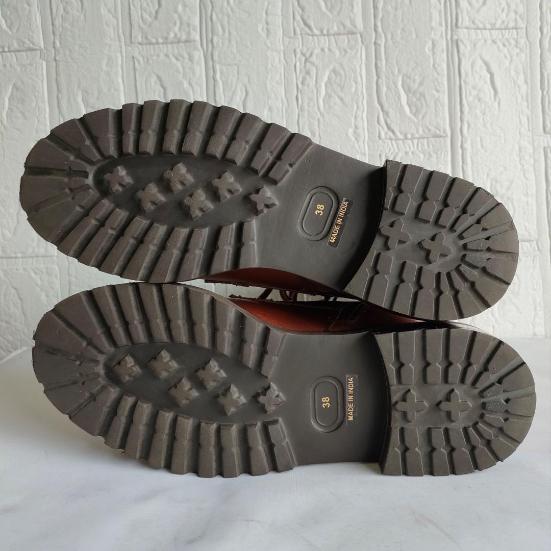 Au BANNISTER　ブーツ　レースアップブーツ　編みあげブーツ　24cm