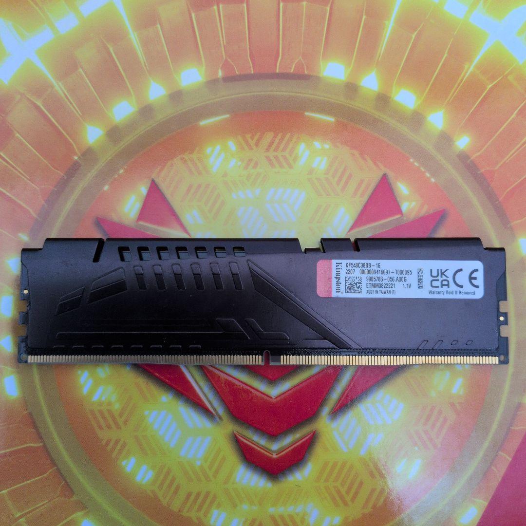 メモリ　Kingston FURY BEAST DDR5 4800 16GB