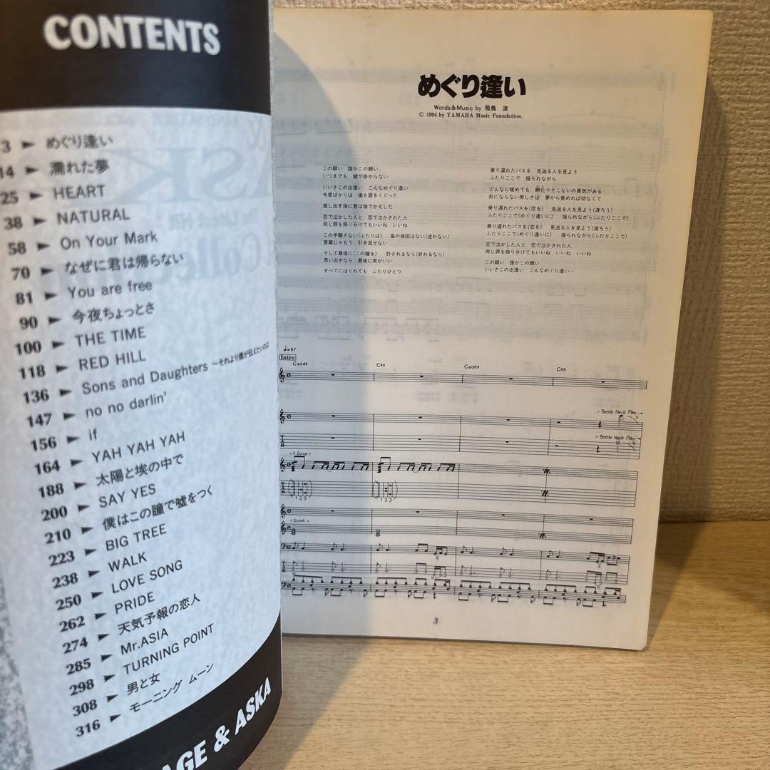 CHAGE and ASKA Best Collection バンドスコア　楽譜
