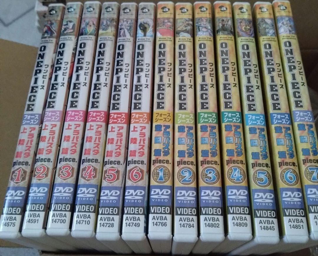 ONE PIECE　4thシーズンアラバスタ篇　ＤＶＤ　１３巻セット①