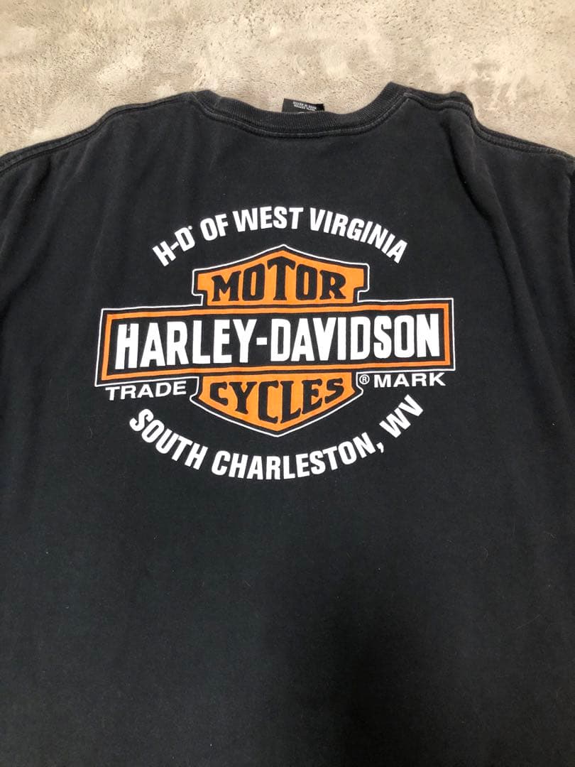 j*t様 【希少】Harley-Davidson 鷲と炎 Tシャツ ブラック