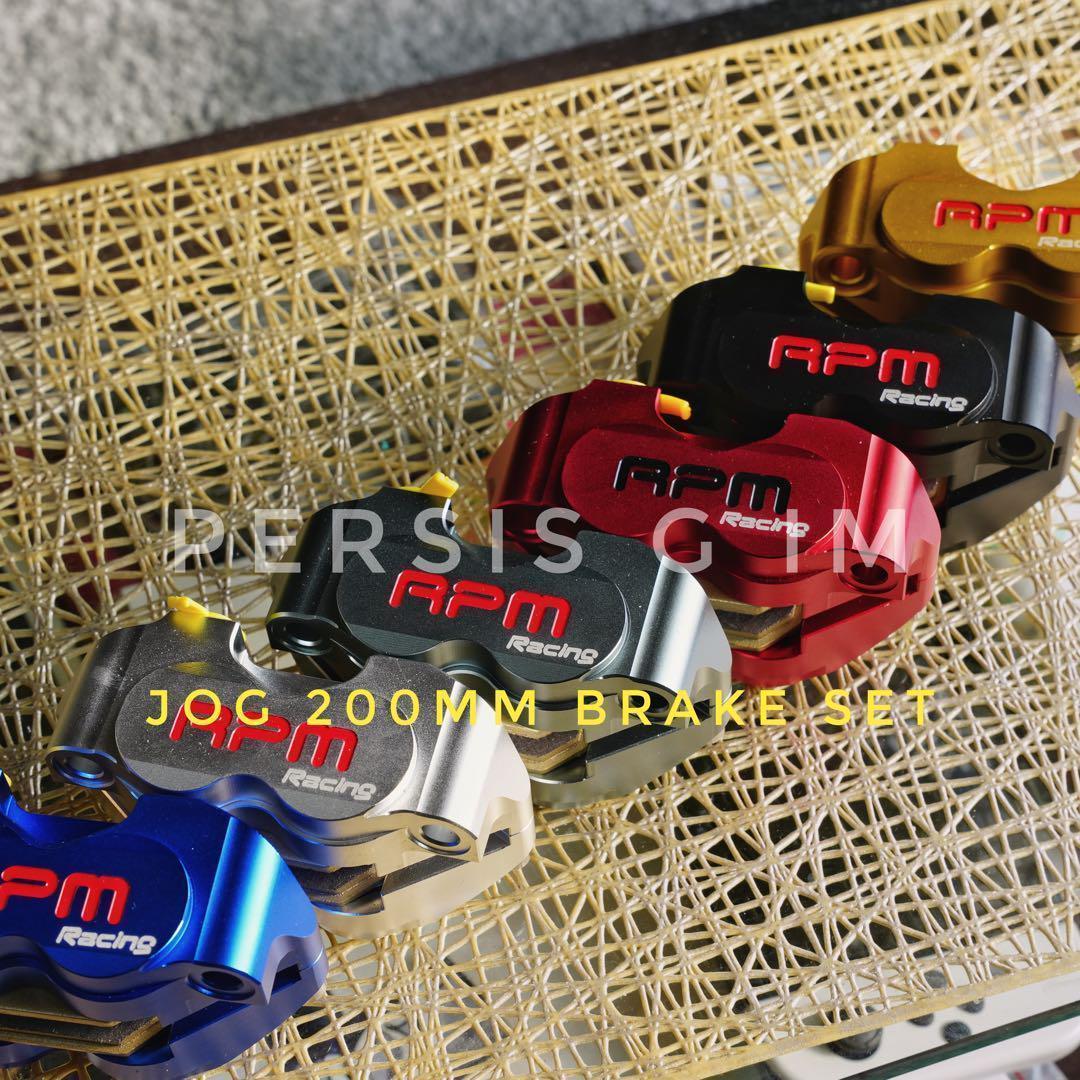 YAMAHA JOG ZR ジョグ系200mmビッグローター取り付けキット 黒