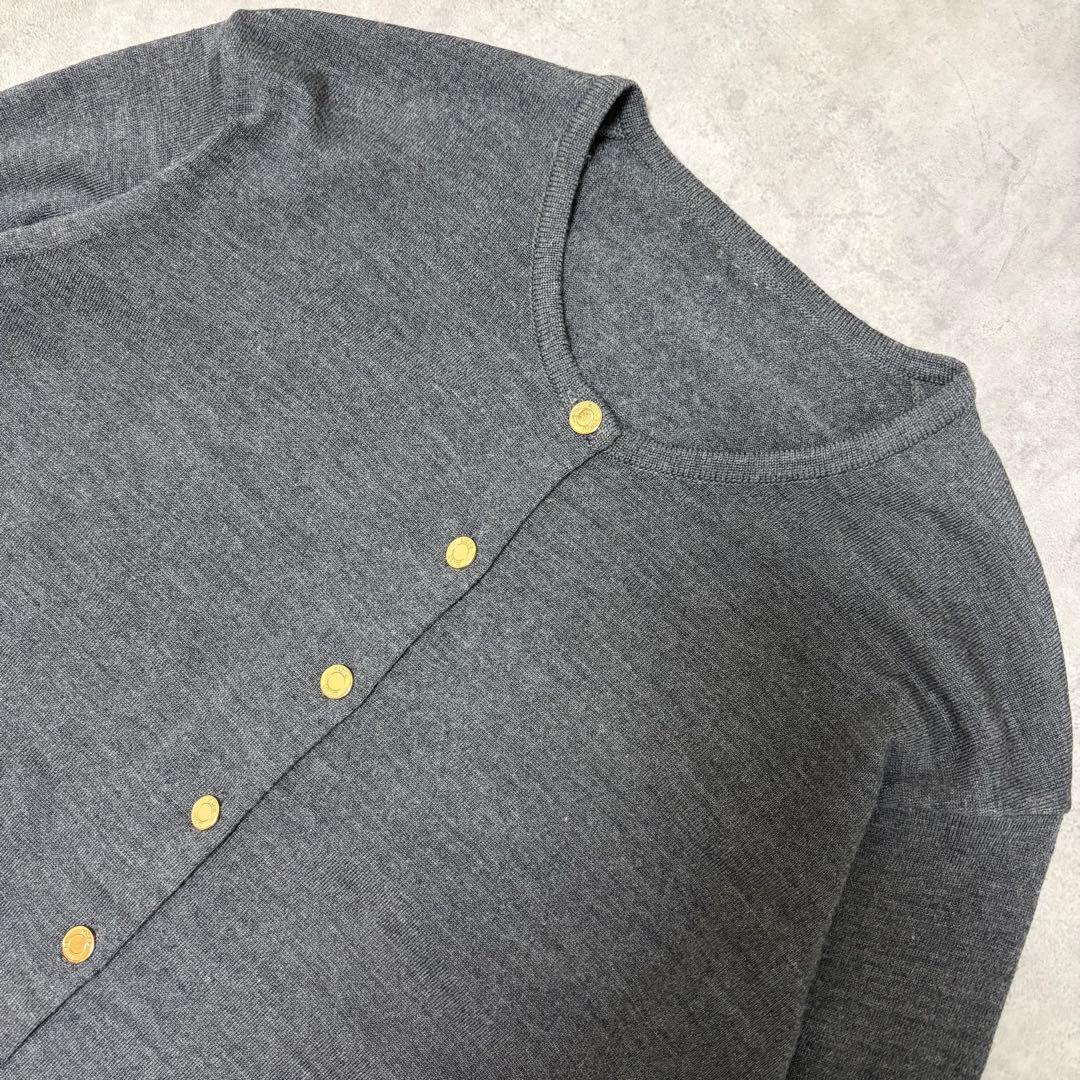 Deuxieme Classe FF30 クルーネック カーディガン グレー