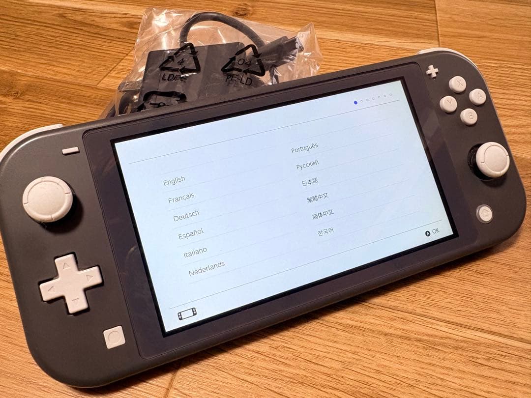 Nintendo Switch Lite グレー 本体+箱あり+充電器付属