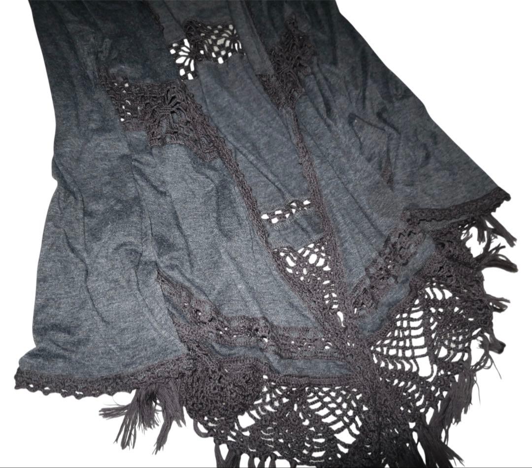 fairy grunge フェアリーコア tops フード付き 長袖 レース